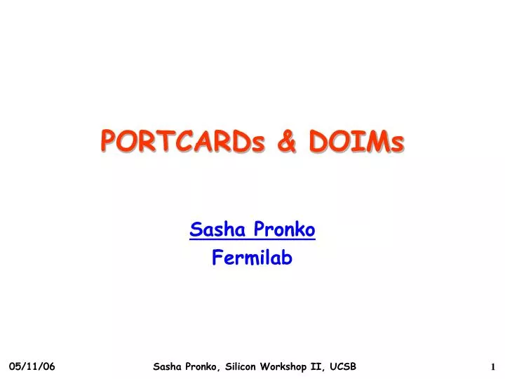 portcards doims