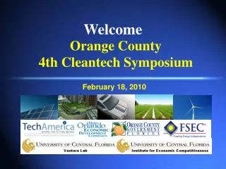 Orange County 4th Cleantech Symposium