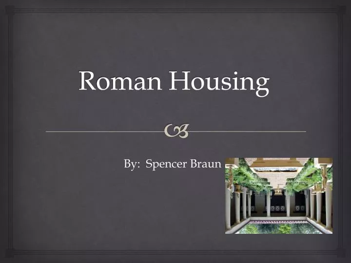 roman housing