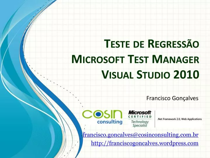 teste de regress o microsoft test manager visual studio 2010