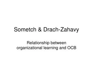 Sometch &amp; Drach-Zahavy