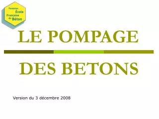 le pompage