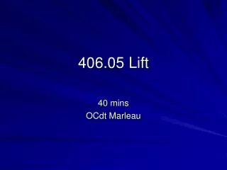 406.05 Lift