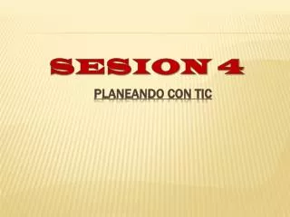 planeando con tic