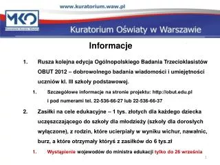 Informacje