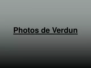photos de verdun