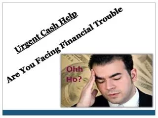 Financial Therapy For Short Term Cash Requirements