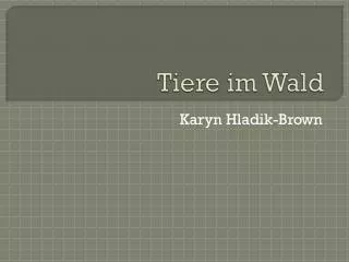 tiere im wald