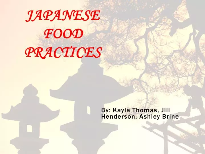 japanese food practices