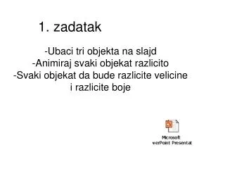 1 zadatak