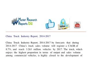 China Truck Industry Report, 2014-2017
