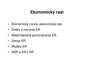 ekonomick rast