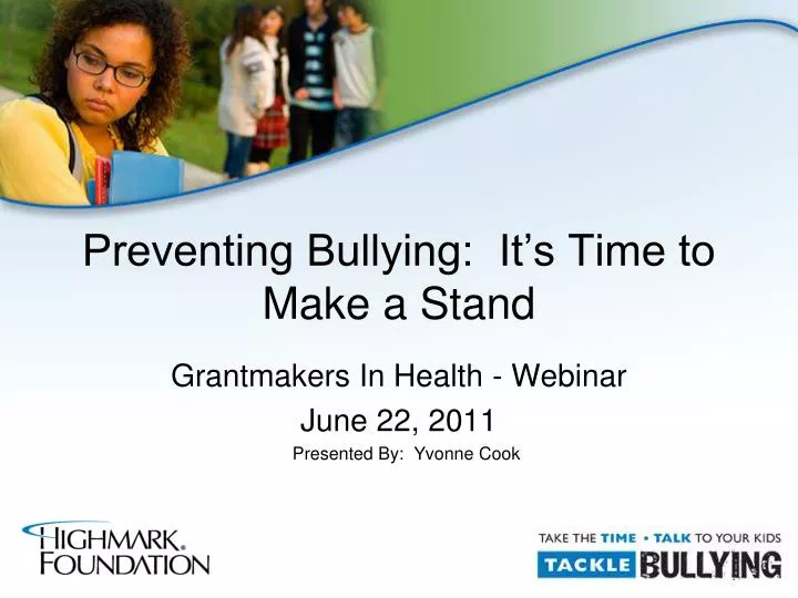 preventing bullying it s time to make a stand