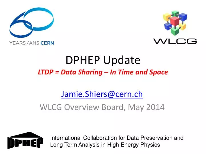 dphep update ltdp data sharing in time and space