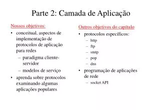 parte 2 camada de aplica o