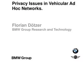 Privacy Issues in Vehicular Ad Hoc Networks.