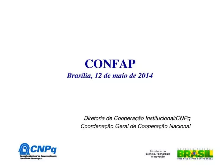 confap bras lia 12 de maio de 2014