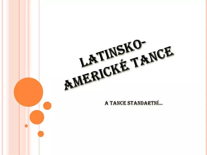 latinsko americk tance