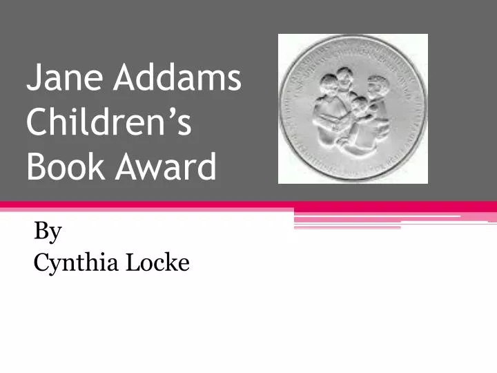jane addams children s book award
