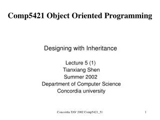 Comp5421 Object Oriented Programming
