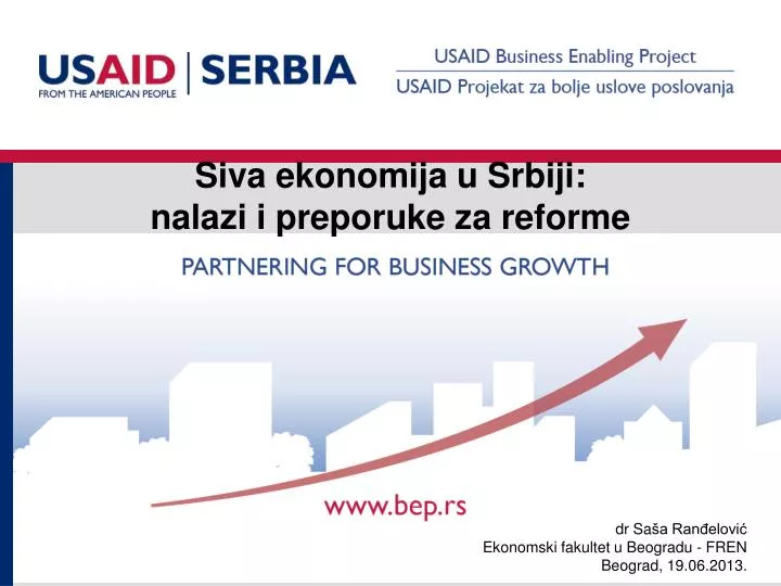 siva ekonomija u srbiji nalazi i preporuke za reforme