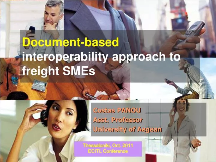 document based interoperability approach to freight smes