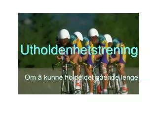 utholdenhetstrening