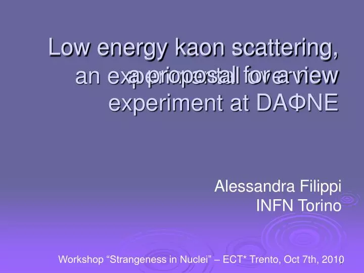 low energy kaon scattering an experimental overview