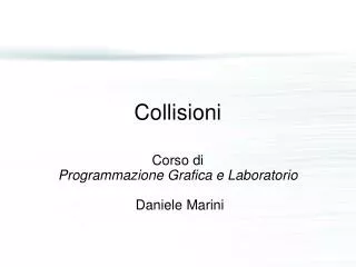 collisioni