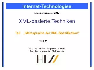 xml basierte techniken