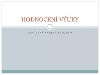 hodnocen v uky