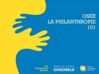 oser la philanthropie 101