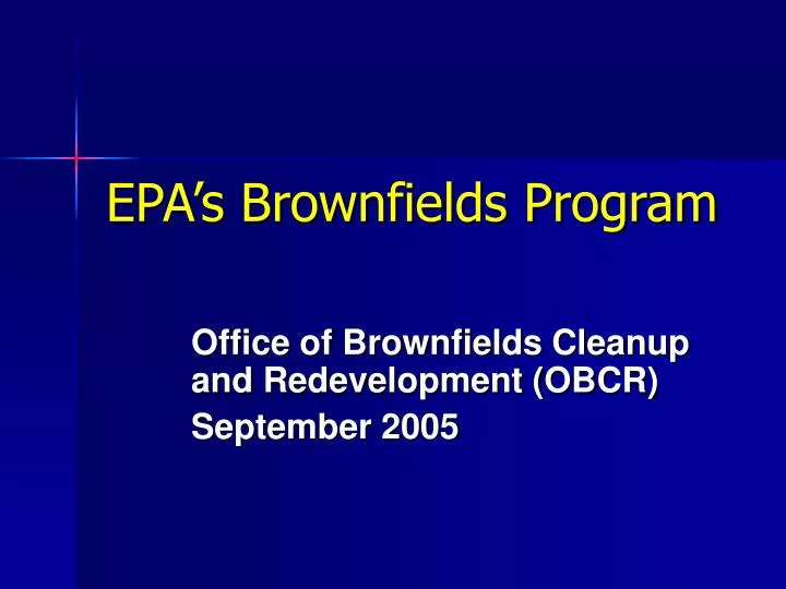 epa s brownfields program