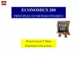 ECONOMICS 200 PRINCIPLES OF MICROECONOMICS - slide 1