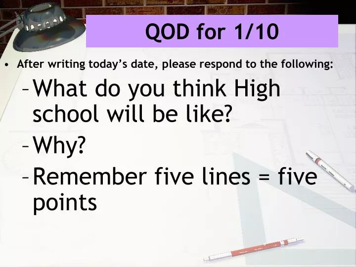 qod for 1 10