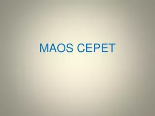 maos cepet