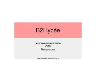 b2i lyc e