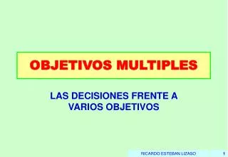 objetivos multiples