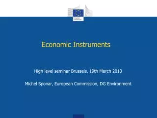 Economic Instruments