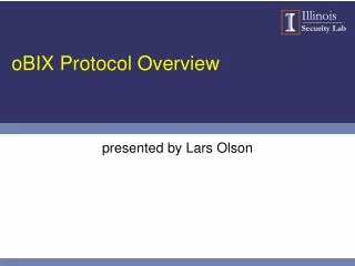 oBIX Protocol Overview