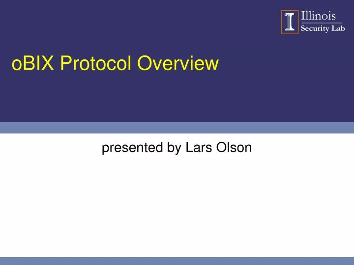 obix protocol overview