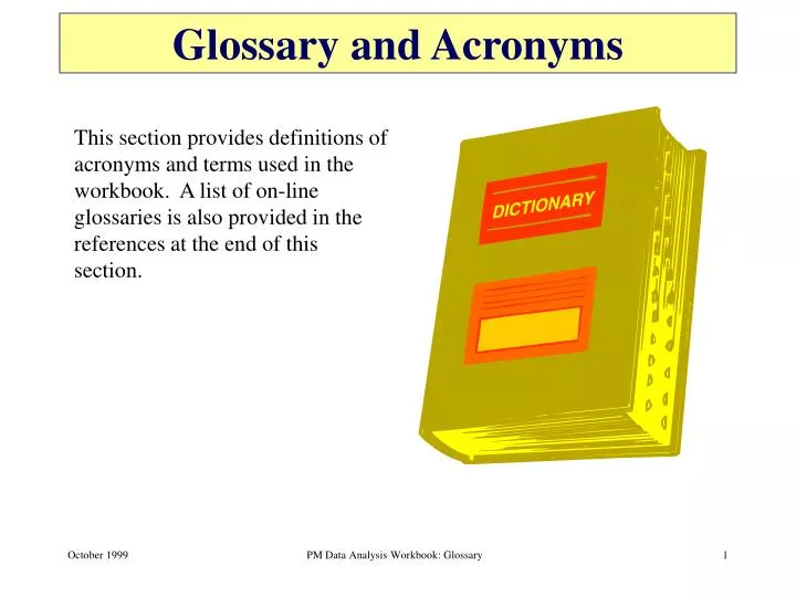 glossary and acronyms