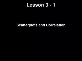 Lesson 3 - 1