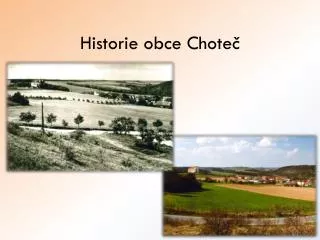 historie obce chote