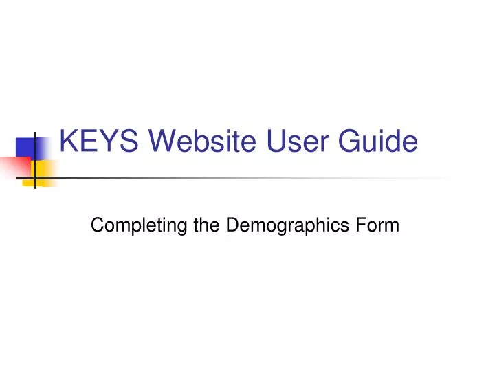 keys website user guide