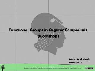 Functional Groups in Organic Compounds (workshop)