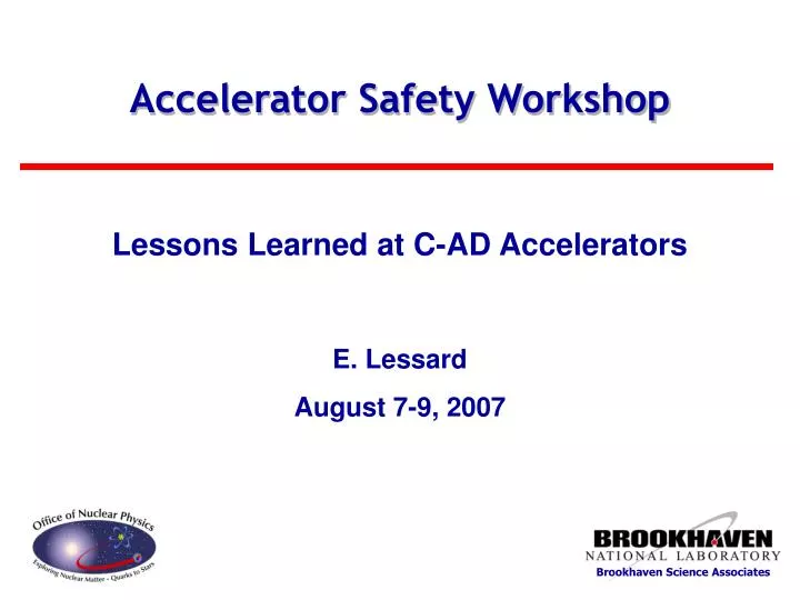 accelerator safety workshop