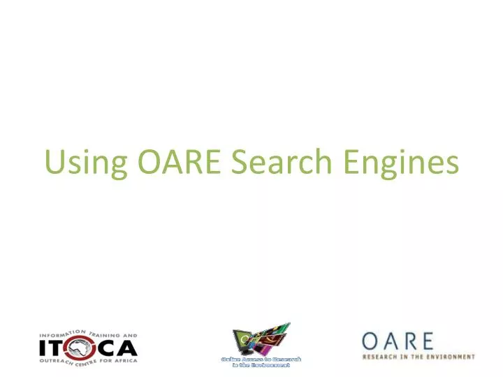 using oare search engines