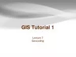 GIS Tutorial 1 - slide 1