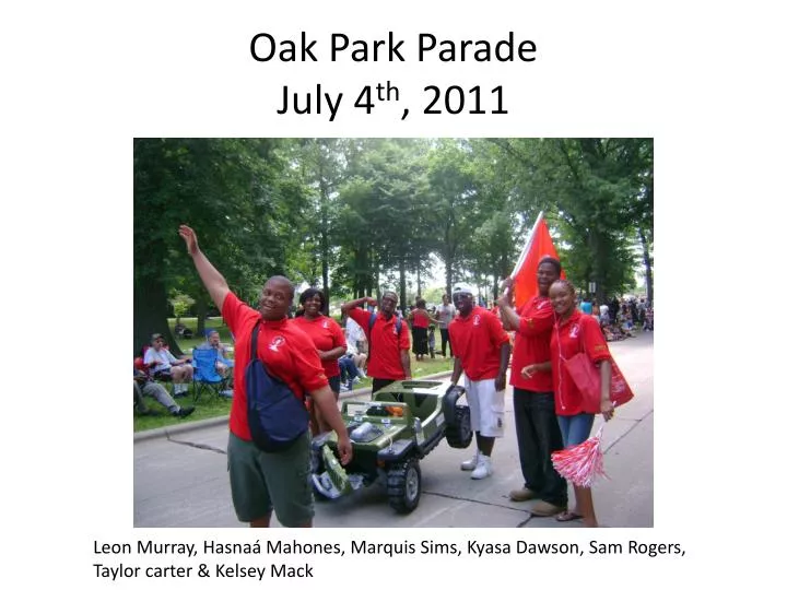oak park parade july 4 th 2011